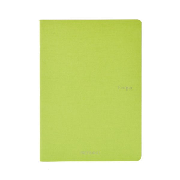 Fabriano Ecoqua Original Staple - Bound Notebooks, 5.8" x 8.3" (A5) - 40 Blank Sheets - Lime - The Merri Artist - merriartist.com