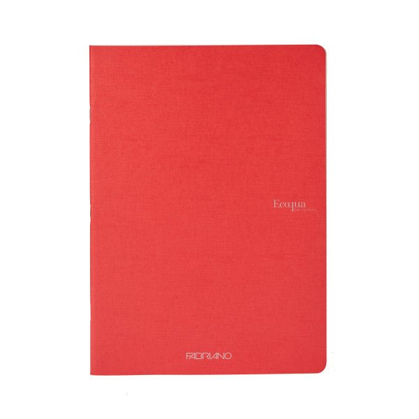 Fabriano Ecoqua Original Staple - Bound Notebooks, 5.8" x 8.3" (A5) - 40 Blank Sheets - Red - The Merri Artist - merriartist.com