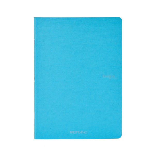 Fabriano Ecoqua Original Staple - Bound Notebooks, 5.8" x 8.3" (A5) - 40 Blank Sheets - Turquoise - The Merri Artist - merriartist.com