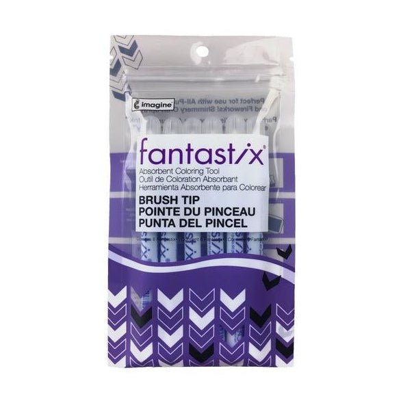Fantastix Coloring Tool For Wet & Dry Media - Pack of 6 Brush Point - The Merri Artist - merriartist.com