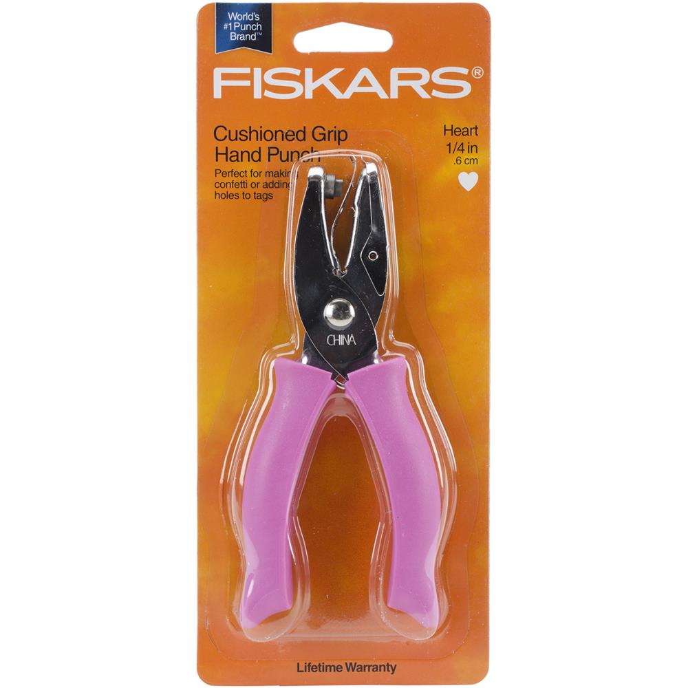 Fiskars Hand Punch - Heart 1/4" - The Merri Artist - merriartist.com