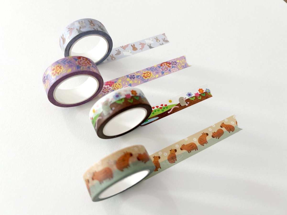 Floral Kimono Washi Tape - The Merri Artist - merriartist.com