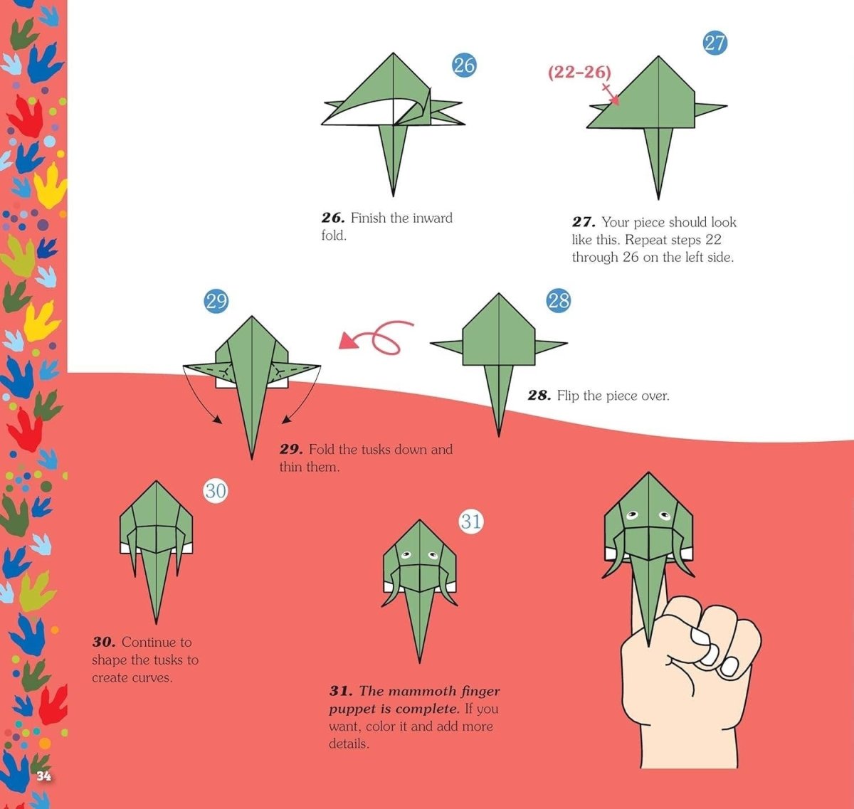 Fox Chapel Publishing - Beginner's Guide to Origami: Dinosaurs & Prehistoric Animals - The Merri Artist - merriartist.com