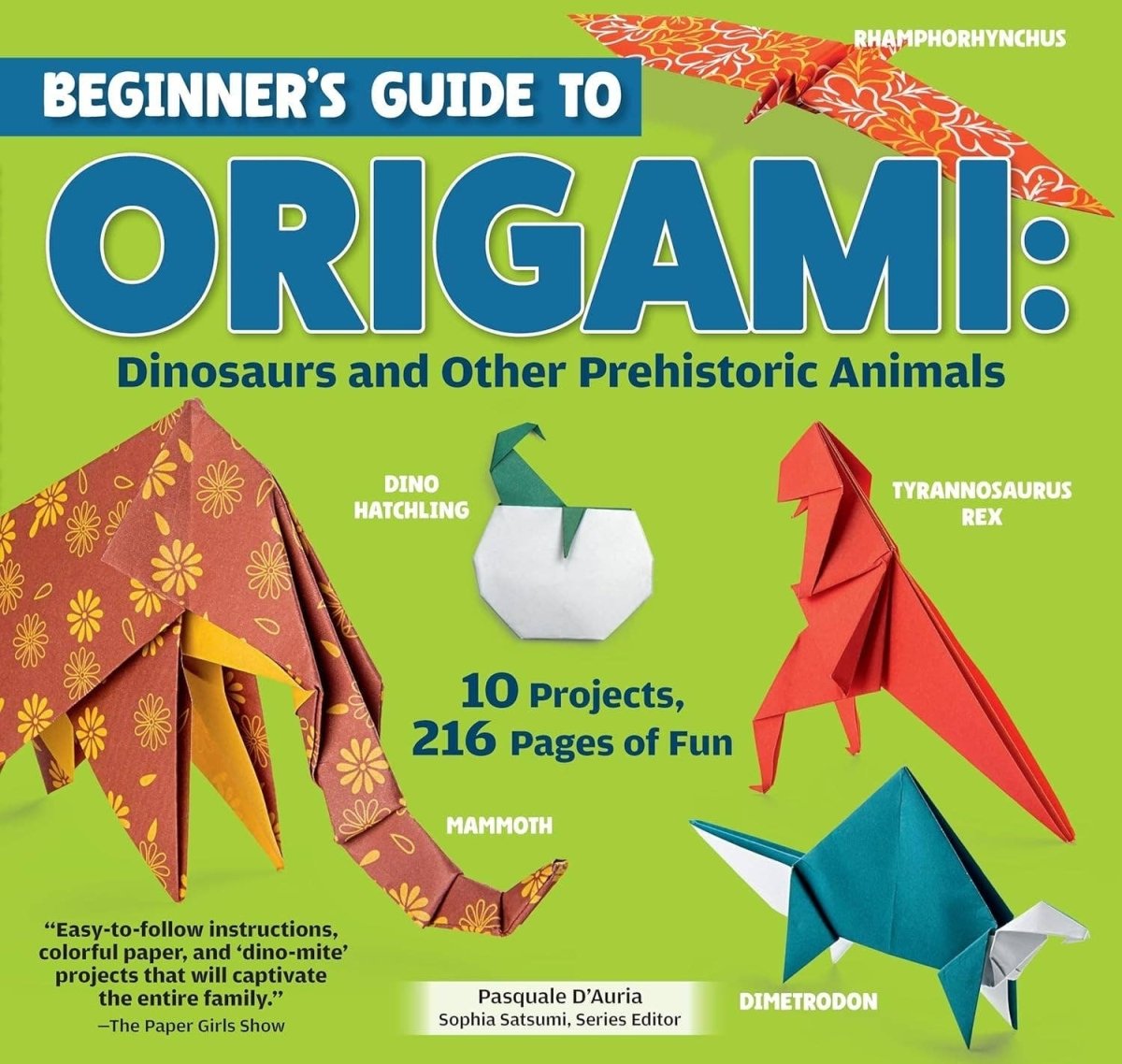 Fox Chapel Publishing - Beginner's Guide to Origami: Dinosaurs & Prehistoric Animals - The Merri Artist - merriartist.com