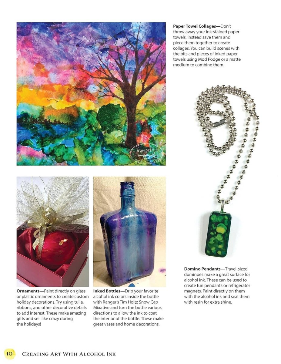 Fox Chapel Publishing - Creating Art with Alcohol Ink - Projects & Techniques - The Merri Artist - merriartist.com