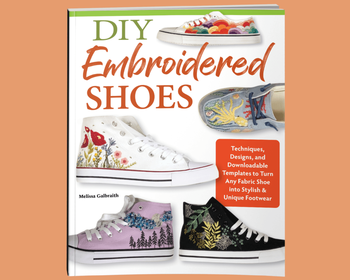 Fox Chapel Publishing - DIY Embroidered Shoes - Techniques Designs and Templates - The Merri Artist - merriartist.com