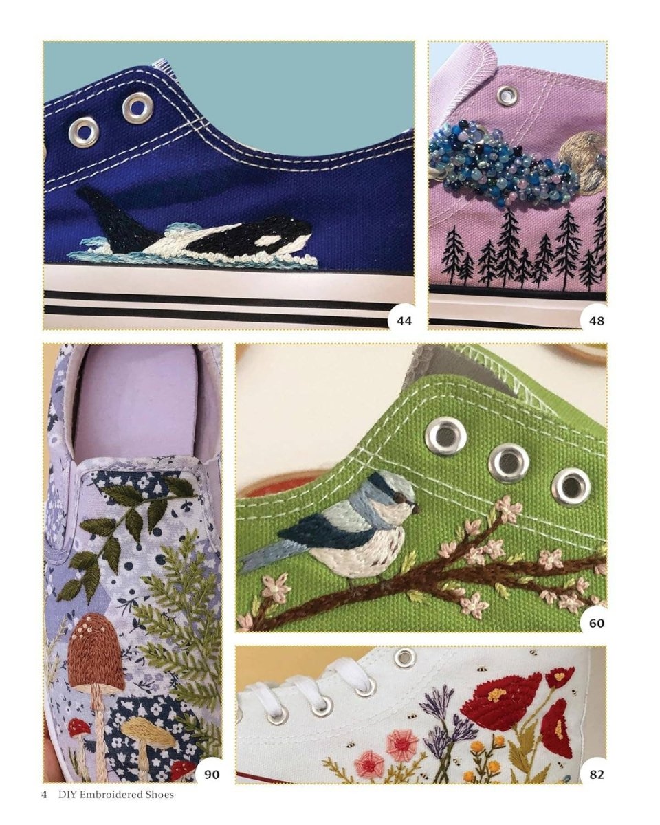 Fox Chapel Publishing - DIY Embroidered Shoes - Techniques Designs and Templates - The Merri Artist - merriartist.com