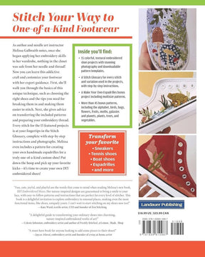 Fox Chapel Publishing - DIY Embroidered Shoes - Techniques Designs and Templates - The Merri Artist - merriartist.com