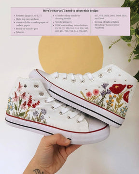 Fox Chapel Publishing - DIY Embroidered Shoes - Techniques Designs and Templates - The Merri Artist - merriartist.com