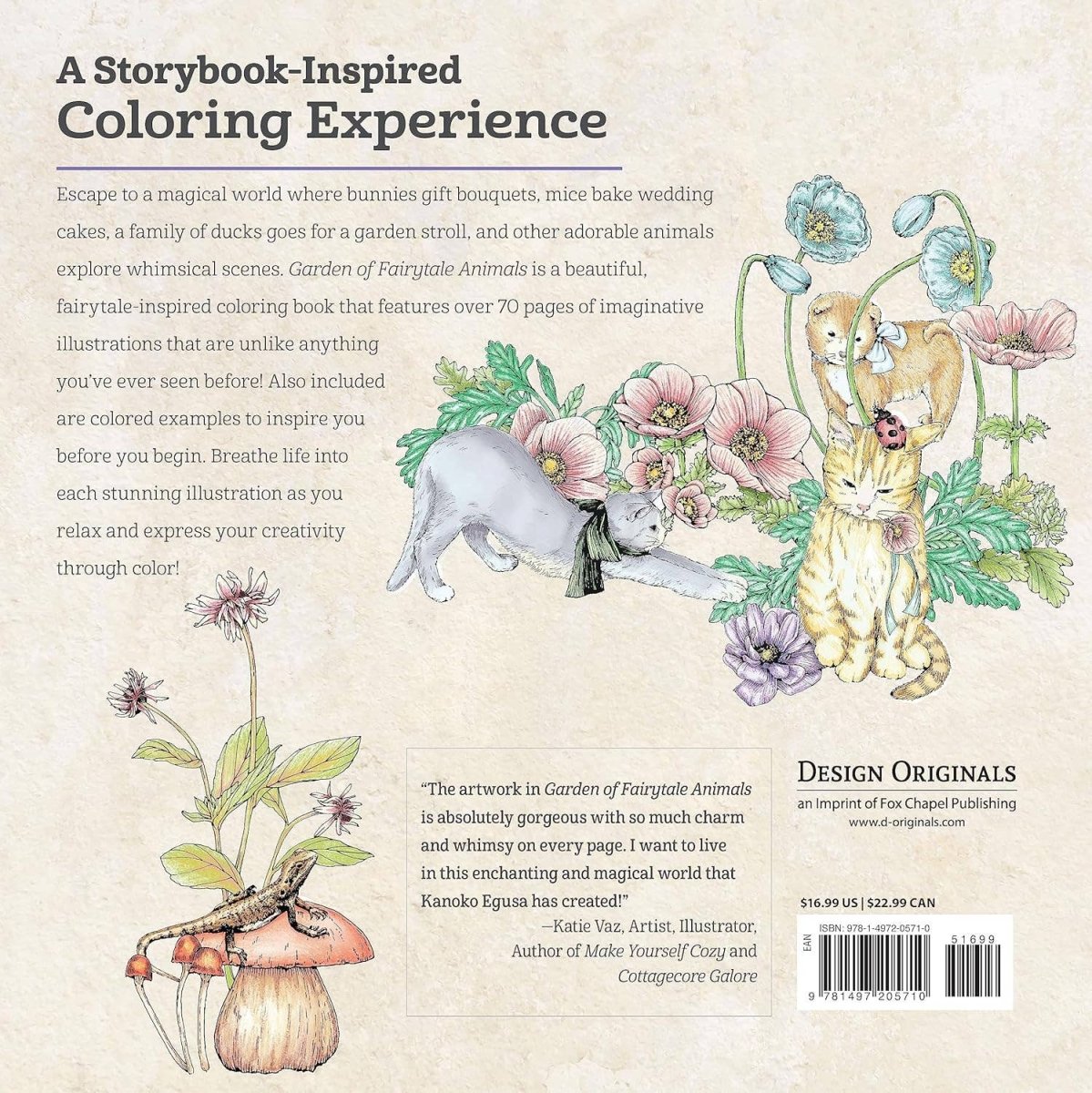Fox Chapel Publishing - Garden of Fairytale Animals - A Curious Collection to Color - The Merri Artist - merriartist.com