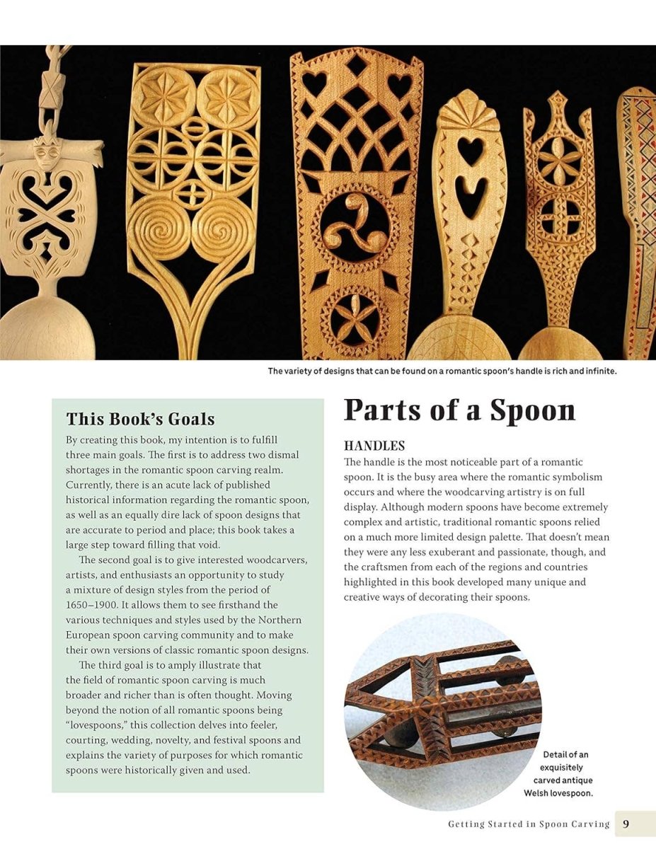 Fox Chapel Publishing - Great Book of Spoon Carving Patterns - Detailed Patterns - The Merri Artist - merriartist.com
