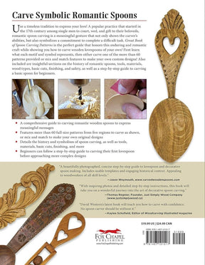 Fox Chapel Publishing - Great Book of Spoon Carving Patterns - Detailed Patterns - The Merri Artist - merriartist.com