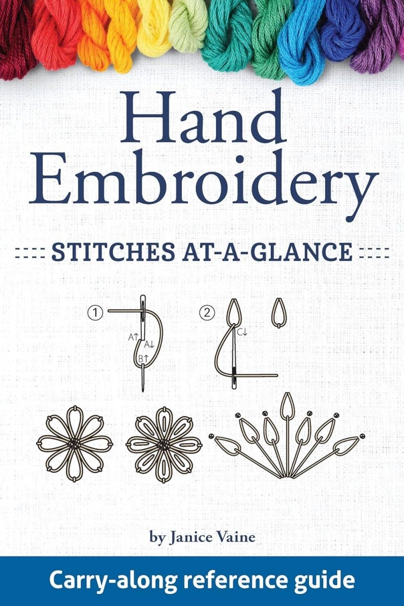 Fox Chapel Publishing - Hand Embroidery Stitches At - A - Glance - Carry - Along Guide - The Merri Artist - merriartist.com