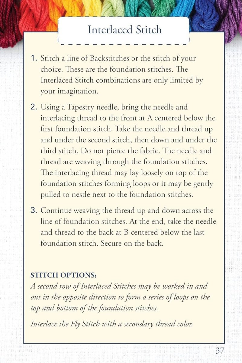 Fox Chapel Publishing - Hand Embroidery Stitches At - A - Glance - Carry - Along Guide - The Merri Artist - merriartist.com