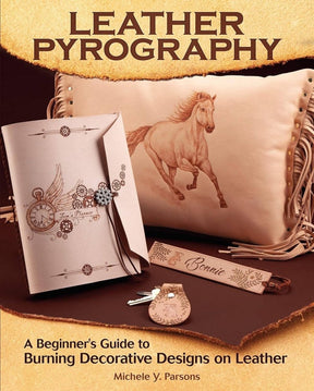 Fox Chapel Publishing - Leather Pyrography - A Beginner's Guide to Burning Designs - The Merri Artist - merriartist.com