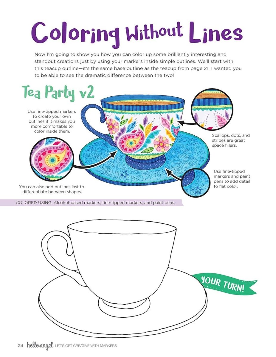 Fox Chapel Publishing - Let's Get Creative With Markers - A Comprehensive Guide - The Merri Artist - merriartist.com