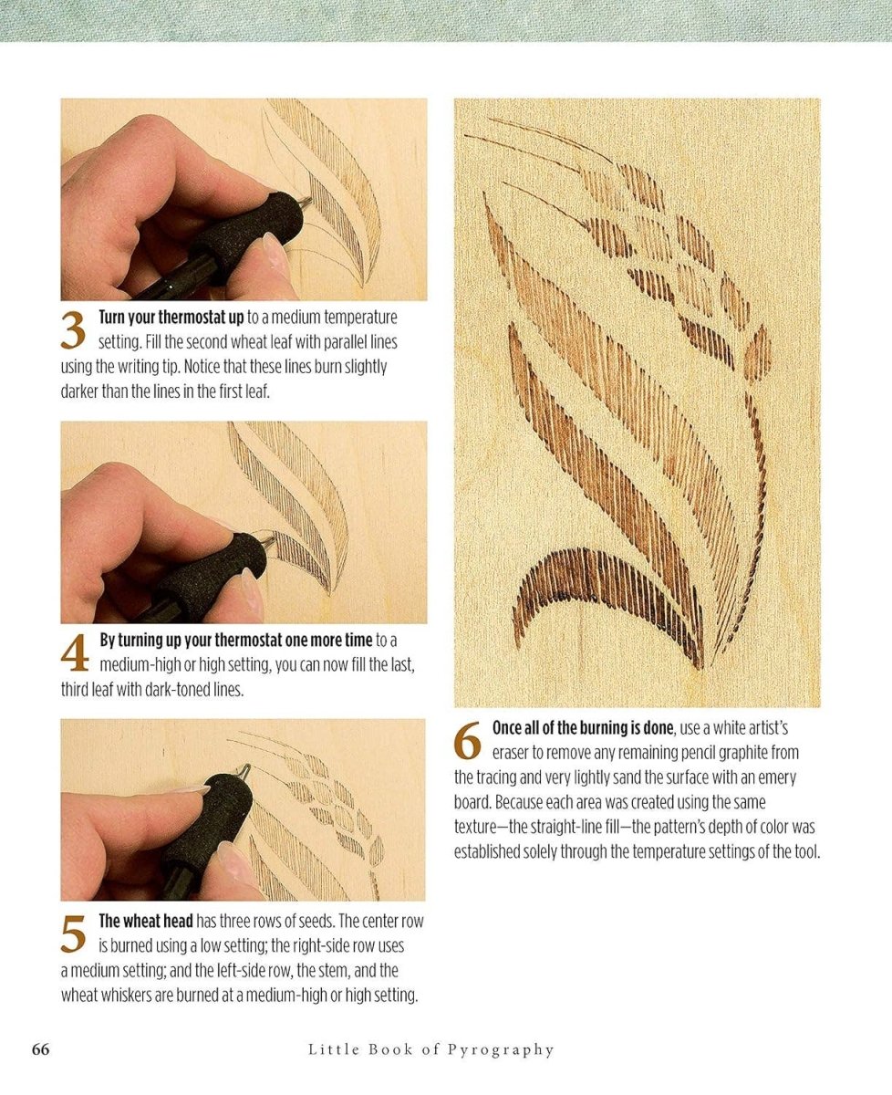 Fox Chapel Publishing - Little Book of Pyrography - Techniques Pocket Guide - The Merri Artist - merriartist.com