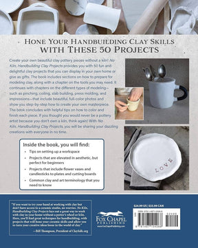Fox Chapel Publishing - No Kiln, Handbuilding Clay Projects - Elegant Projects - The Merri Artist - merriartist.com