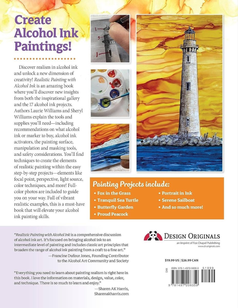 Fox Chapel Publishing - Realistic Painting with Alcohol Ink - Intermediate & Advanced - The Merri Artist - merriartist.com
