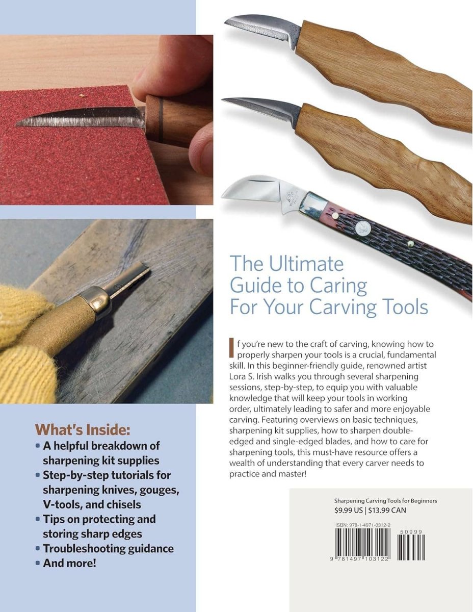 Fox Chapel Publishing - Sharpening Carving Tools for Beginners - Care Guide - The Merri Artist - merriartist.com
