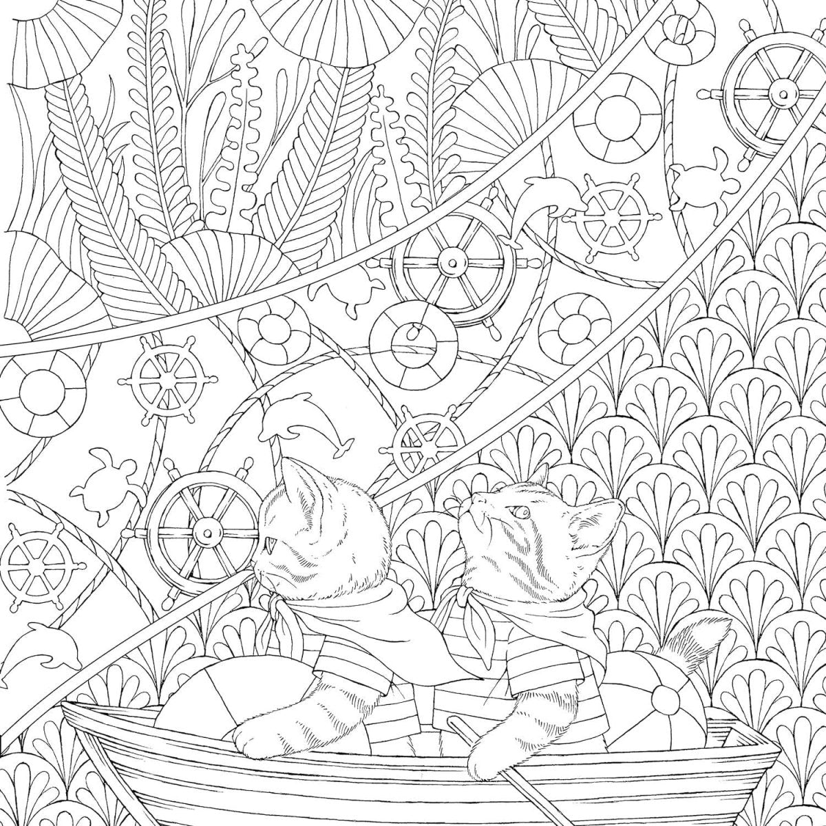 Fox Chapel Publishing - Symphony of Cute Animals - A Curious Coloring Book Adventure - The Merri Artist - merriartist.com