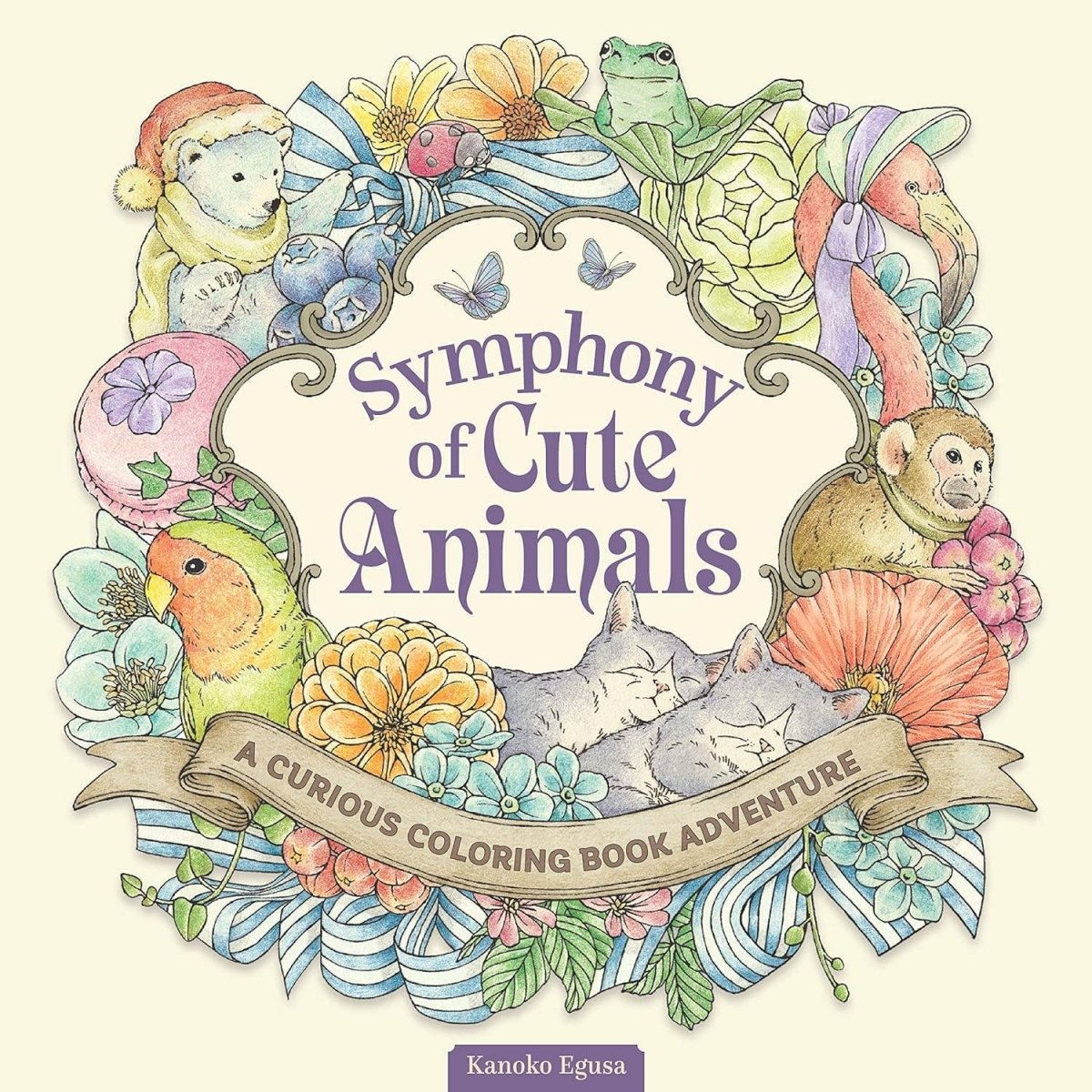 Fox Chapel Publishing - Symphony of Cute Animals - A Curious Coloring Book Adventure - The Merri Artist - merriartist.com