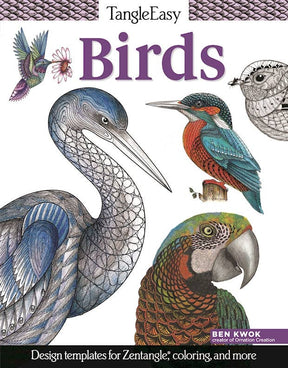 Fox Chapel Publishing - TangleEasy Birds - The Merri Artist - merriartist.com