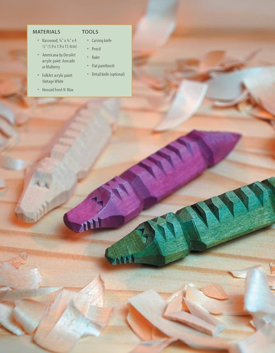 Fox Chapel Publishing - Whittling On the Go - 13 Easy - to - Learn Woodcarving Projects - The Merri Artist - merriartist.com