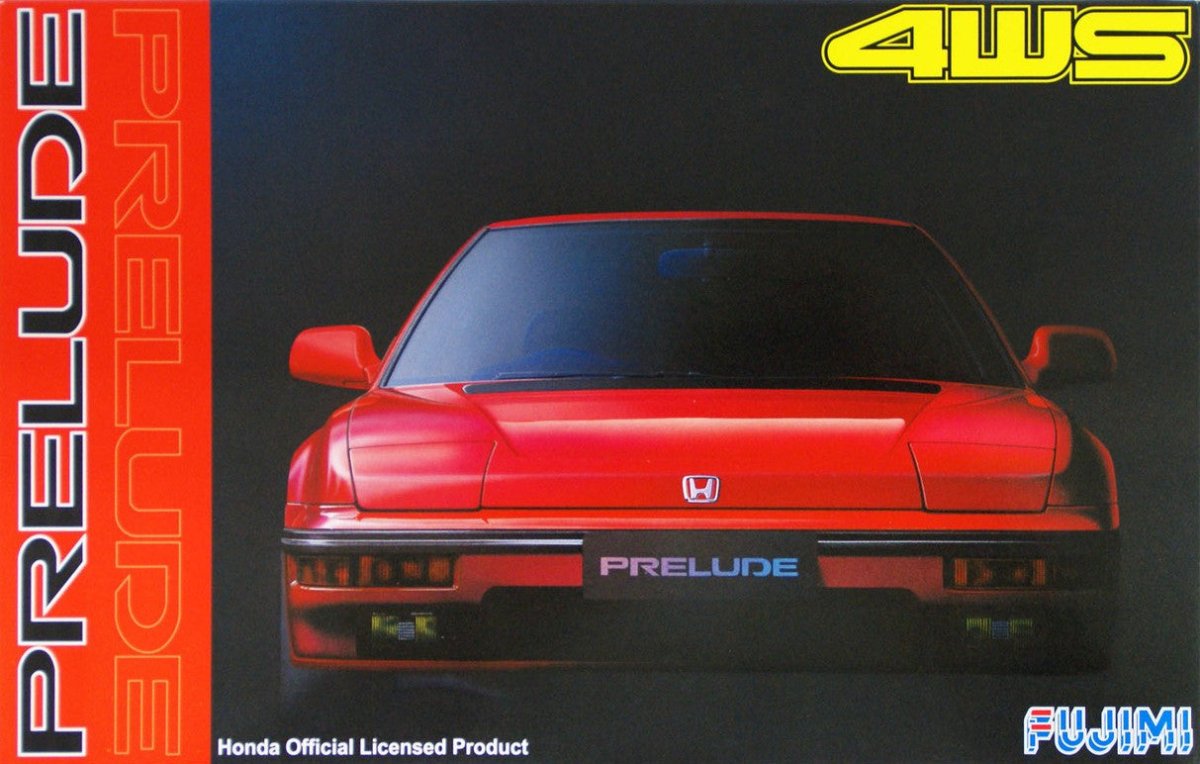 Fujimi 1/24 Scale Honda Prelude 4WS 2.0Si 2 - Door Car Model - The Merri Artist - merriartist.com