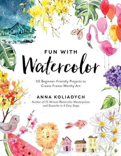 Fun With Watercolor: 45 Beginner - Friendly Projects to Create Frame - Worthy Art - The Merri Artist - merriartist.com
