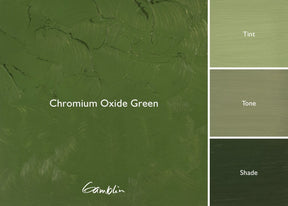 Gamblin 1980 Oil Color - 150ml - Chromium Oxide Green - The Merri Artist - merriartist.com