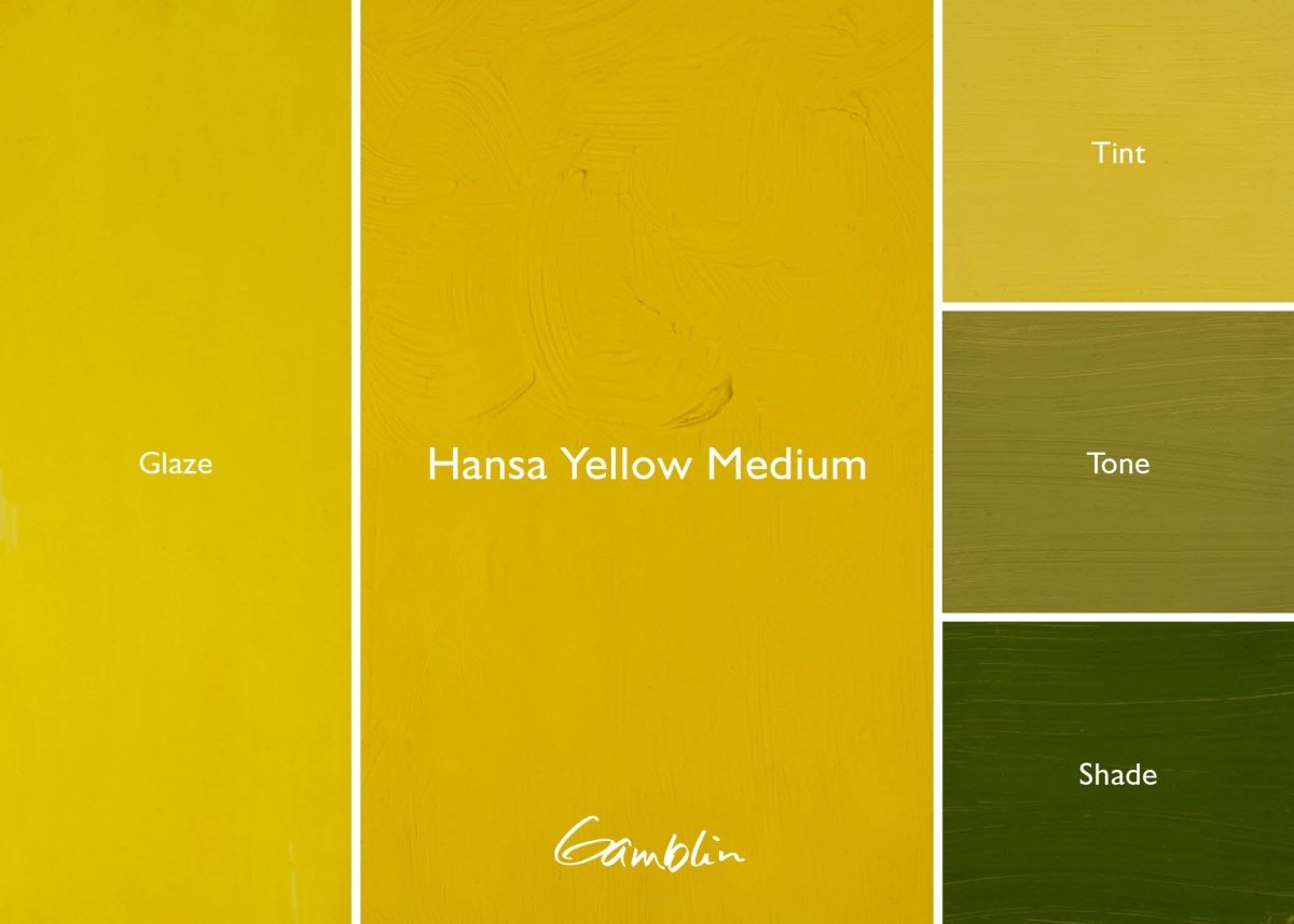 Gamblin 1980 Oil Color - 150ml - Hansa Yellow Medium - The Merri Artist - merriartist.com