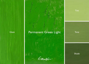 Gamblin 1980 Oil Color - 150ml - Permanent Green Light - The Merri Artist - merriartist.com