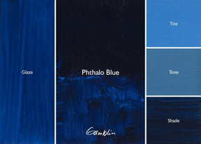 Gamblin 1980 Oil Color - 150ml - Phthalo Blue - The Merri Artist - merriartist.com