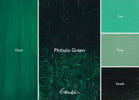 Gamblin 1980 Oil Color - 150ml - Phthalo Green - The Merri Artist - merriartist.com