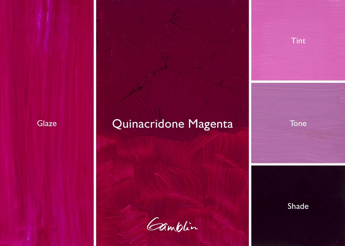 Gamblin 1980 Oil Color - 150ml - Quinacridone Magenta - The Merri Artist - merriartist.com