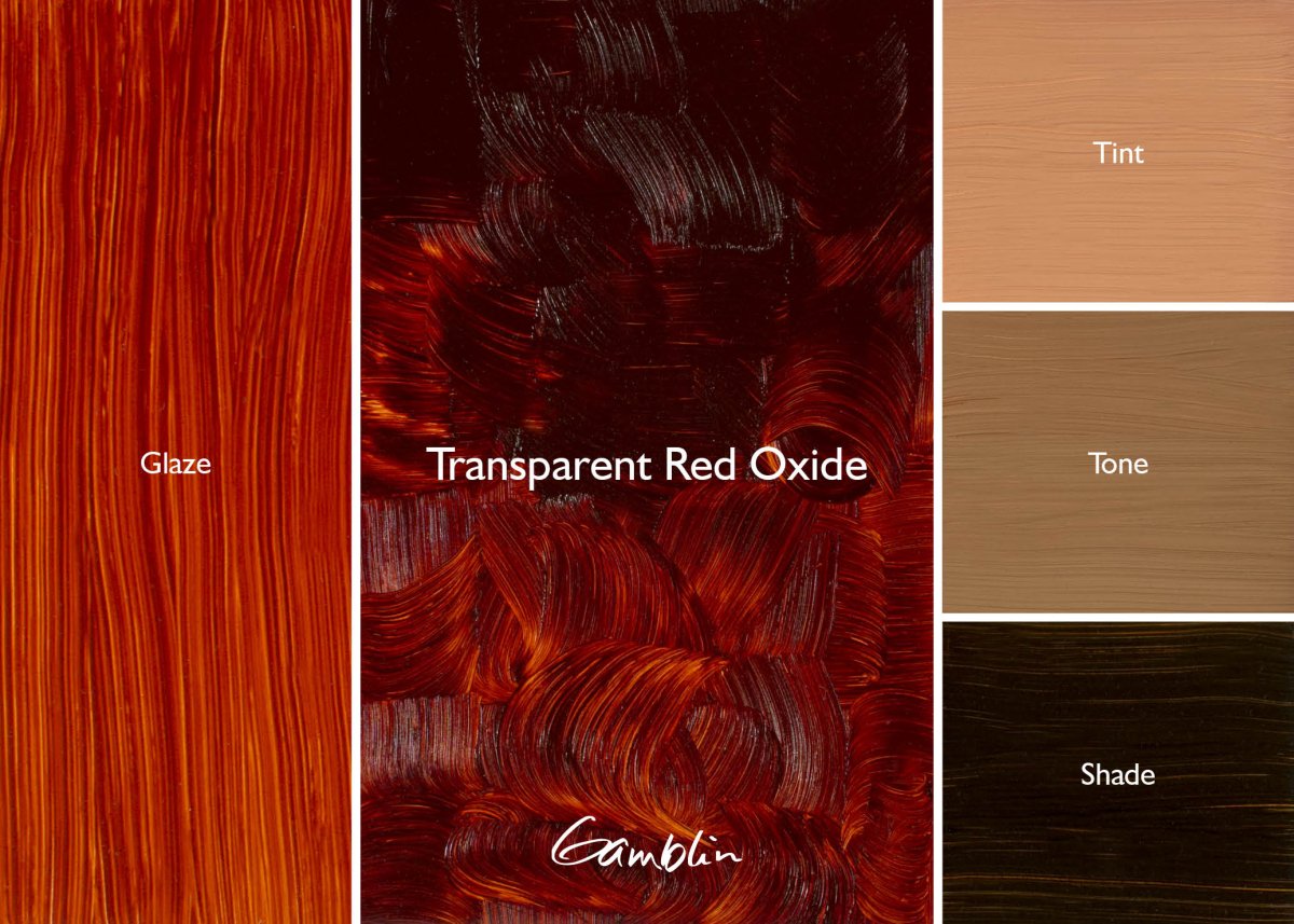 Gamblin 1980 Oil Color - 150ml - Transparent Red Oxide - The Merri Artist - merriartist.com