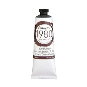 Gamblin 1980 Oil Color - 37ml - Burnt Umber - The Merri Artist - merriartist.com