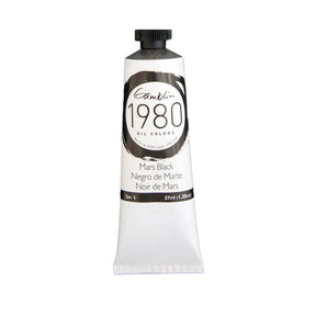 Gamblin 1980 Oil Color - 37ml - Mars Black - The Merri Artist - merriartist.com