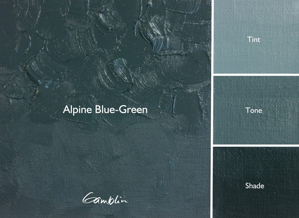 Gamblin Artist's Oil Colors Alpine Blue Green 37 ml - The Merri Artist - merriartist.com