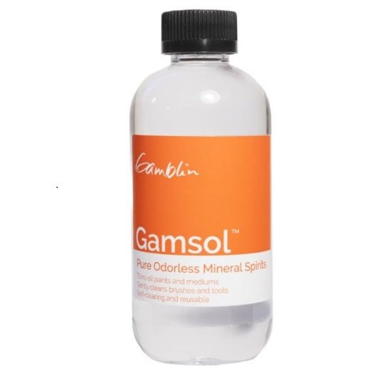 Gamblin Gamsol Odorless Mineral Spirits 8.5 Oz - The Merri Artist - merriartist.com