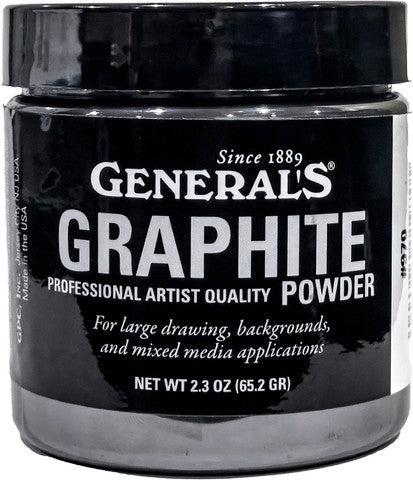 Generals Graphite Powder 3.4 ounce jar - The Merri Artist - merriartist.com