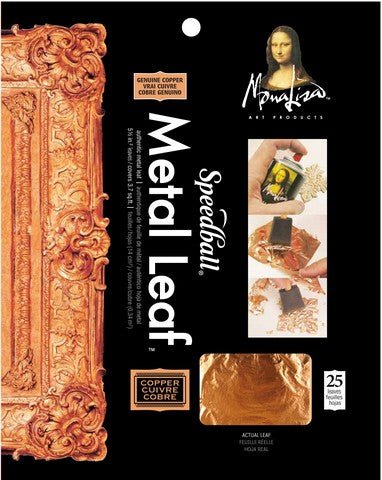 Genuine Copper Leaf Pkg (25 sheets) 5 1/2x5 1/2 inch - The Merri Artist - merriartist.com