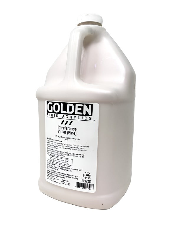 Golden Fluid Acrylic Interference Violet (fine) 128 fl. oz. - 1 gallon jug