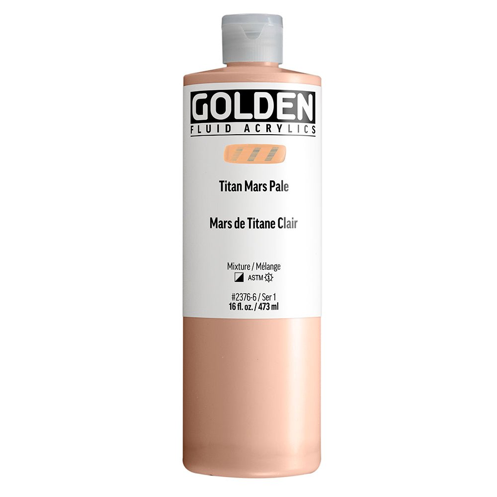 Golden Fluid Acrylic Titan Mars Pale 16 fl. oz. / 473 ml - The Merri Artist - merriartist.com