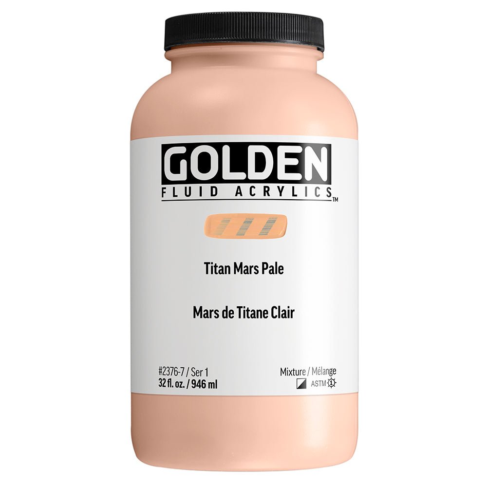 Golden Fluid Acrylic Titan Mars Pale 32 fl. oz. / 946 ml - The Merri Artist - merriartist.com