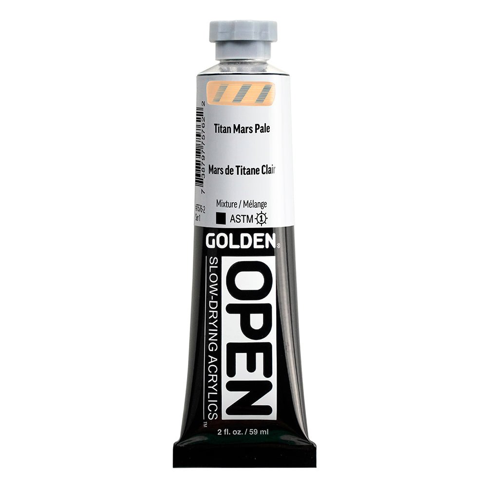 Golden OPEN Acrylic OPEN Titan Mars Pale 2 fl. oz. / 59ml - The Merri Artist - merriartist.com