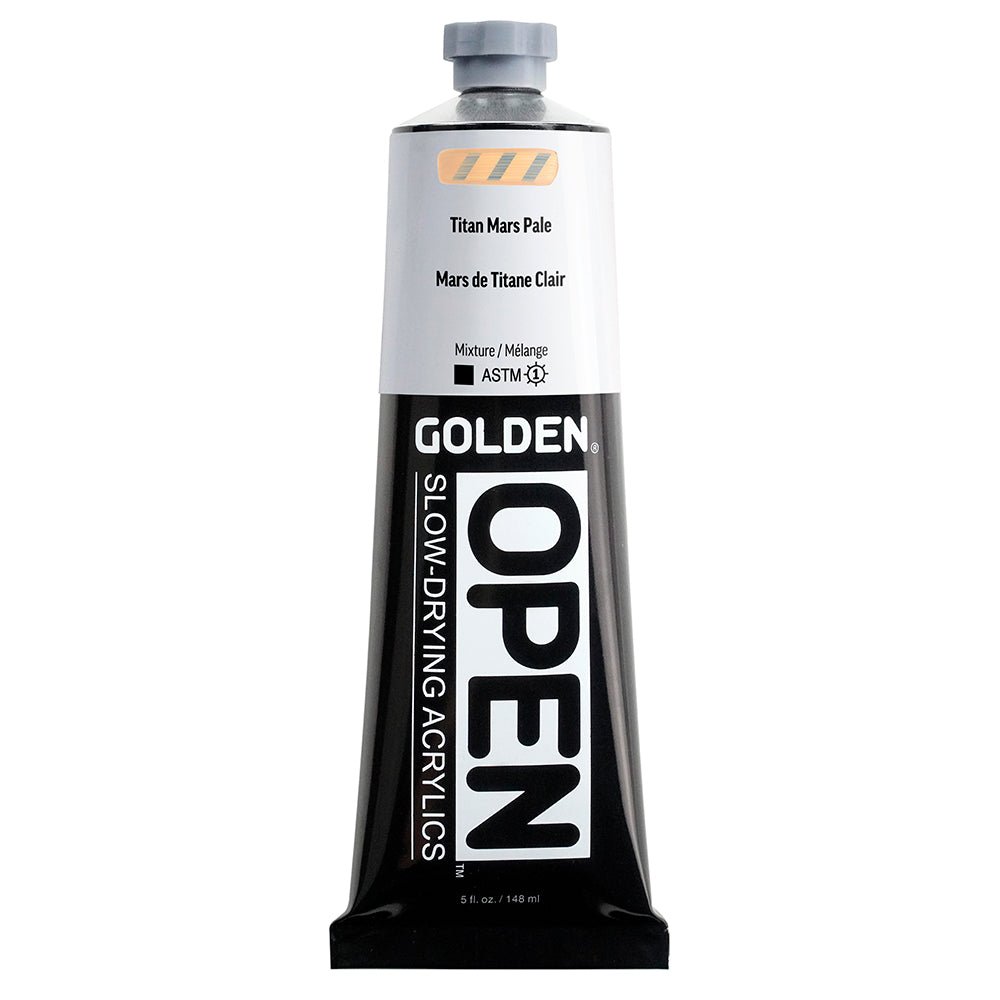 Golden OPEN Acrylic OPEN Titan Mars Pale 5 fl. oz. / 148ml - The Merri Artist - merriartist.com