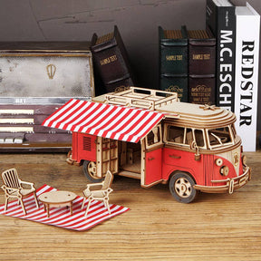 Hands Craft - 3D Wooden Puzzle: Camper Van - The Merri Artist - merriartist.com