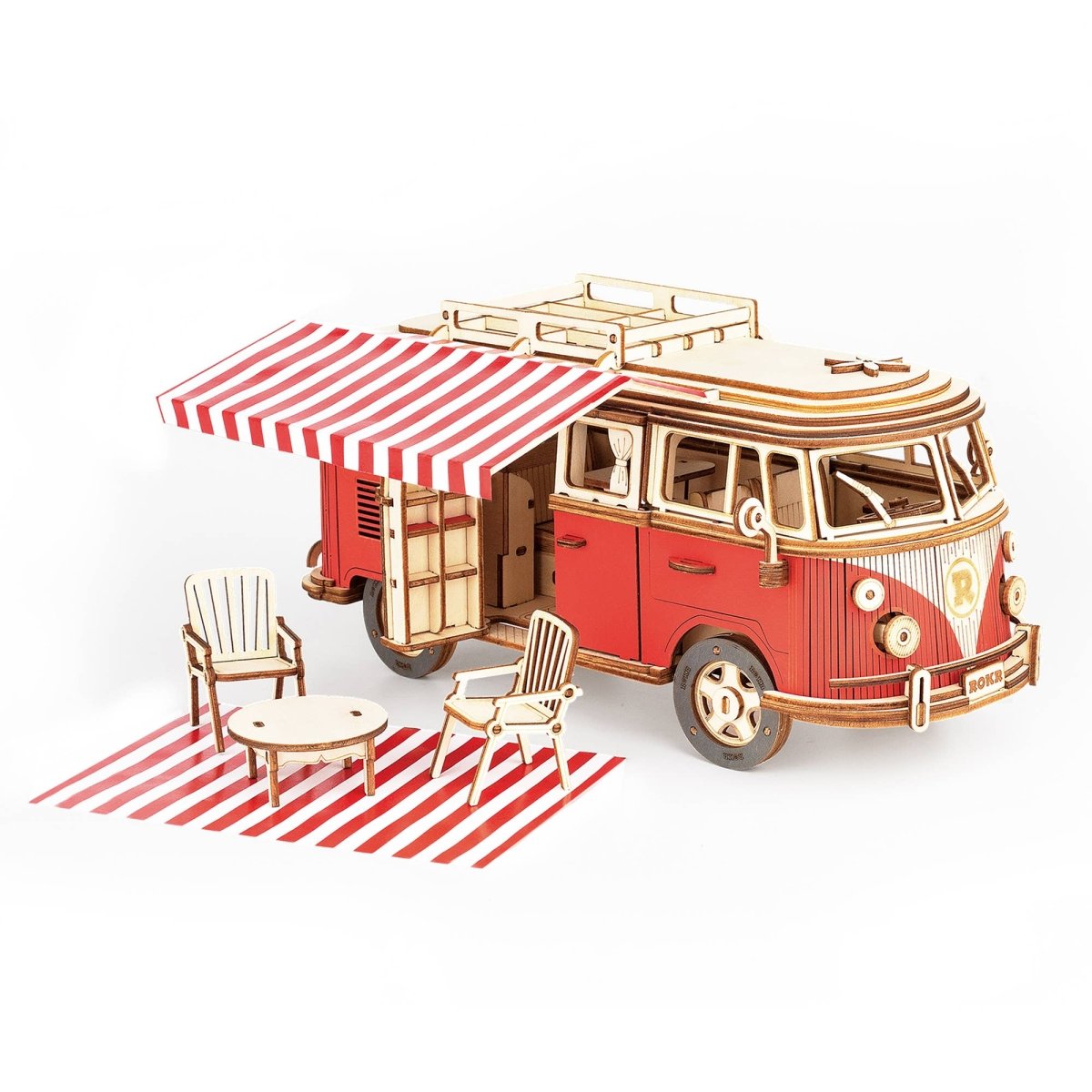 Hands Craft - 3D Wooden Puzzle: Camper Van - The Merri Artist - merriartist.com